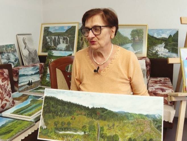 Priča o Milici Јovandić iz Banjaluke koja se nakon 52 godine vratila slikarstvu (VIDEO)