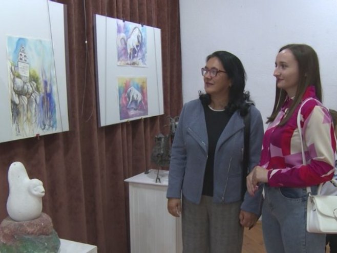 Izložba slika u Višegradu - Foto: RTRS