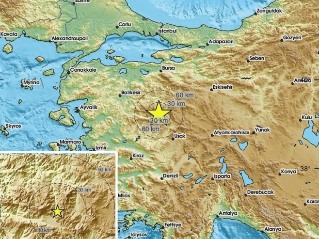Јak zemljotres pogodio Tursku, osjetio se u Istanbulu i Izmiru