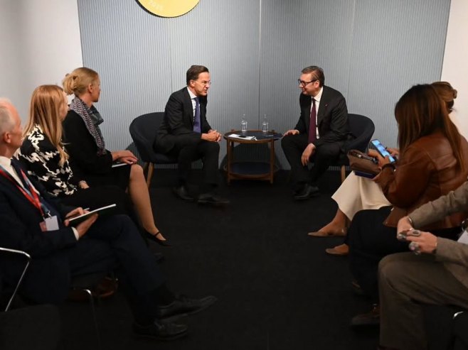 Vučić: Vrlo dobar i otvoren razgovor sa Ruteom, posebno o situaciji na Zapadnom Balkanu (FOTO)