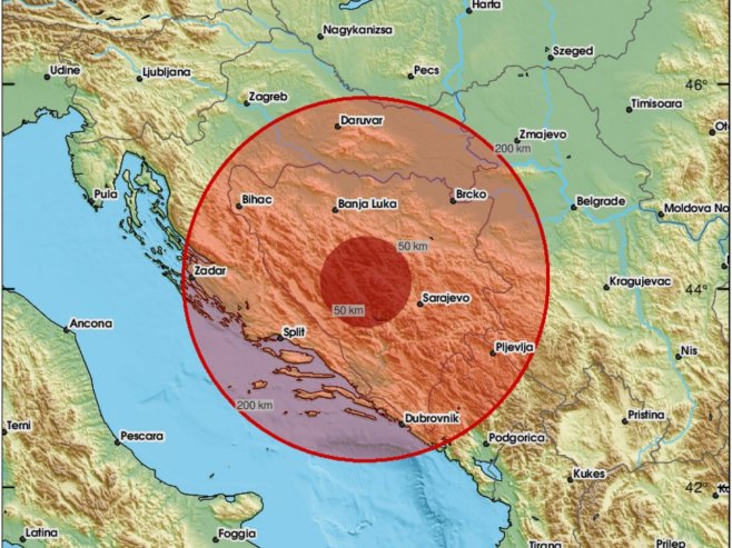 Zemljotres jačine 3,5 stepeni pogodio područje Bugojna, osjetio se i u Banjaluci