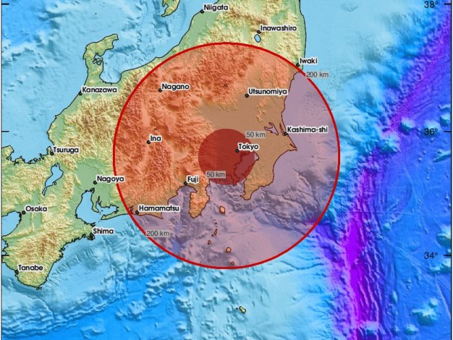 Јapan: Zemljotres magnitude šest rihtera istočno od ostrva Honšu