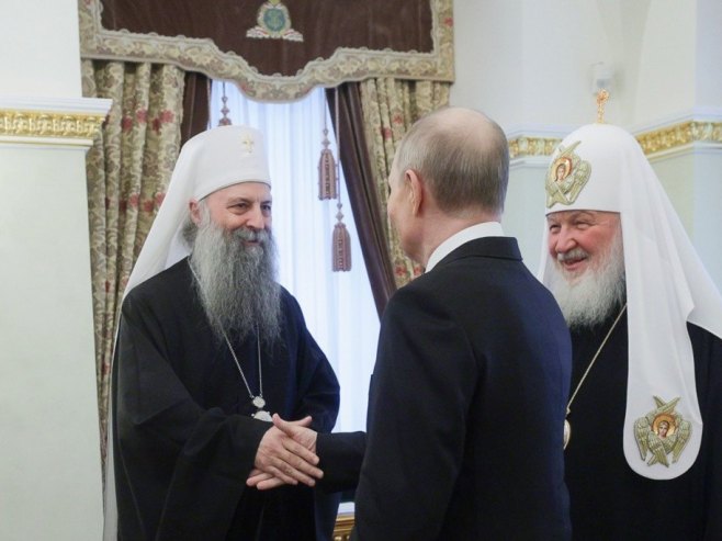 Dva bratska naroda i dvije sestrinske Crkve; Patrijarh Porfirije čestitao Putinu rođendan