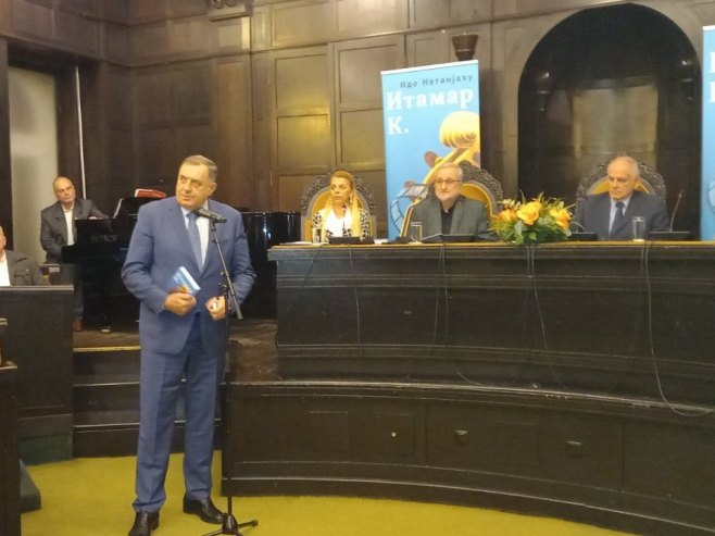 Promovisana knjiga izraelskog književnika Ide Netanjahua "Itamar K."; Dodik: Srpska se upoznala sa važnim djelom