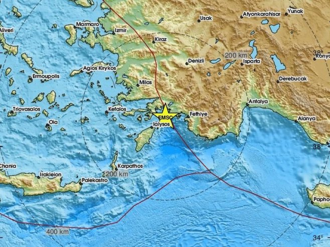 Rodos pogodio zemljotres jačine 4,7 stepeni