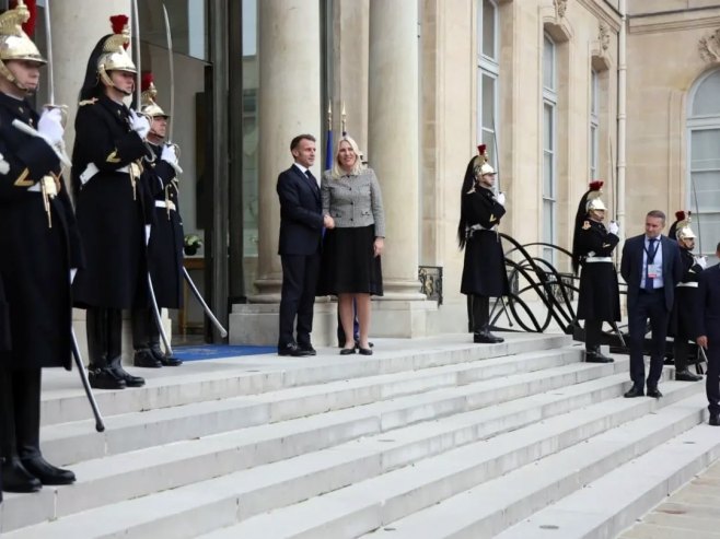 Cvijanović sa Makronom: Neophodno da se ponište mehanizmi stranog intervencionizma u BiH (FOTO)