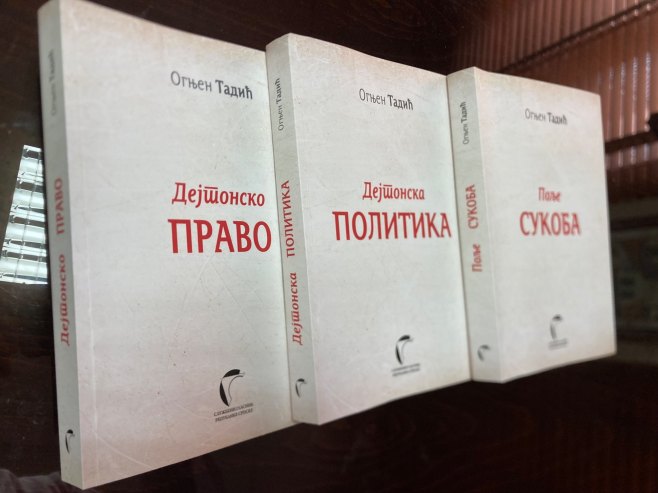 "Dejtonsko pravo, dejtonska politika i polje sukoba" Ognjena Tadića "Dejtonsko pravo, dejtonska politika i polje sukoba" Ognjena Tadića - Foto: Ustupljena fotografija