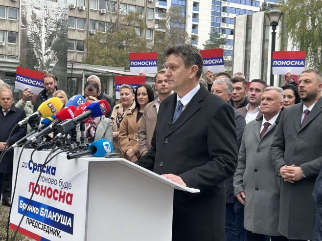 Blanuša započeo kampanju ispred Narodne skupštine