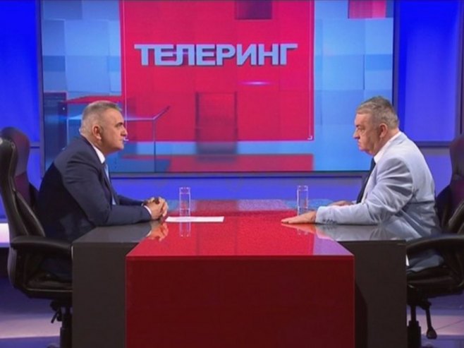 Savo Minić, gost emisije Telering - Foto: RTRS