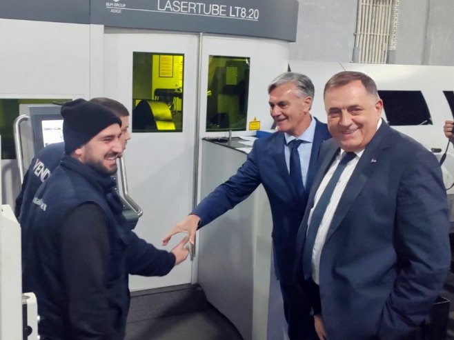 Karan i Dodik u Rudom - Foto: RTRS