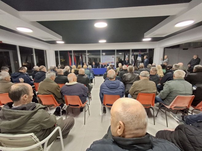 Tribina pokreta Odbrana Srpske - Foto: RTRS