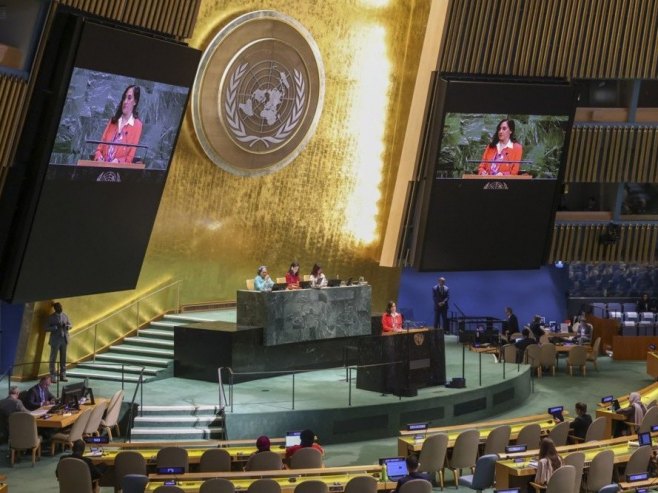 Generalna skupština Ujedinjenih nacija (foto: EPA/SARAH YENESEL) Generalna skupština Ujedinjenih nacija (foto: EPA/SARAH YENESEL) -