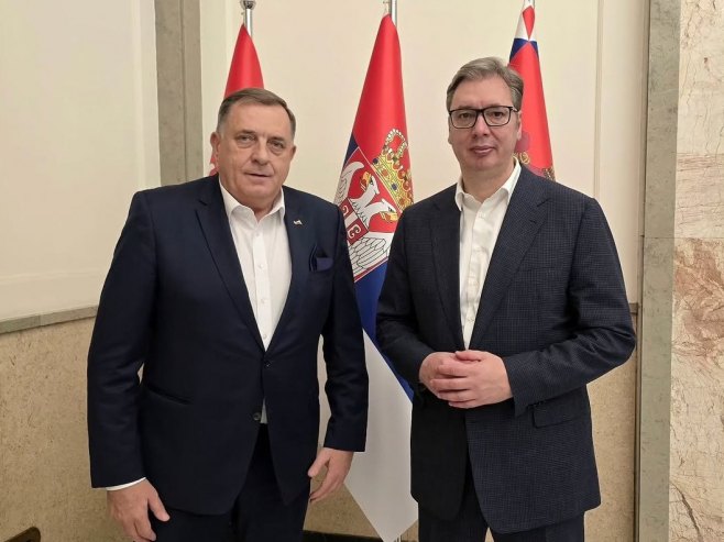 Vučić sa Dodikom o regionalnoj stabilnosti i saradnji Srbije i Republike Srpske