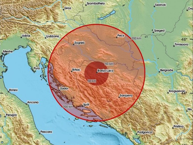 Zemljotres na području Banjaluke