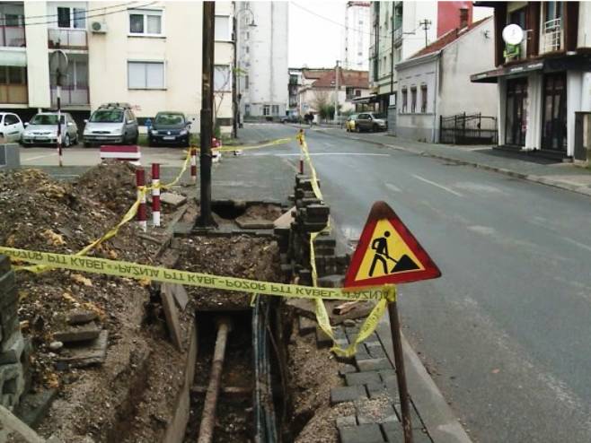 Bijeljina - radovi na toplovodu - Foto: RTRS