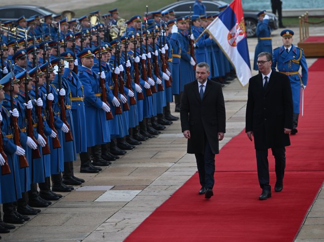 Predsjednik Slovačke u dvodnevnoj posjeti Srbiji, sastao se sa Vučićem
