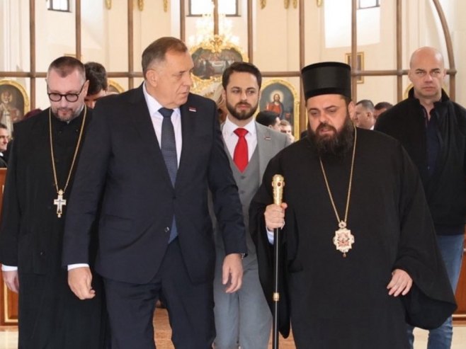 Dodik ugostio Njegovo preosveštenstvo episkopa osječkopoljskog i baranjskog Heruvima