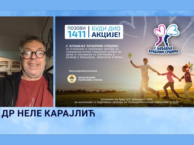 Karajlić: Da nam djeca rastu srećna i vesela, pozovimo 1411 (VIDEO)