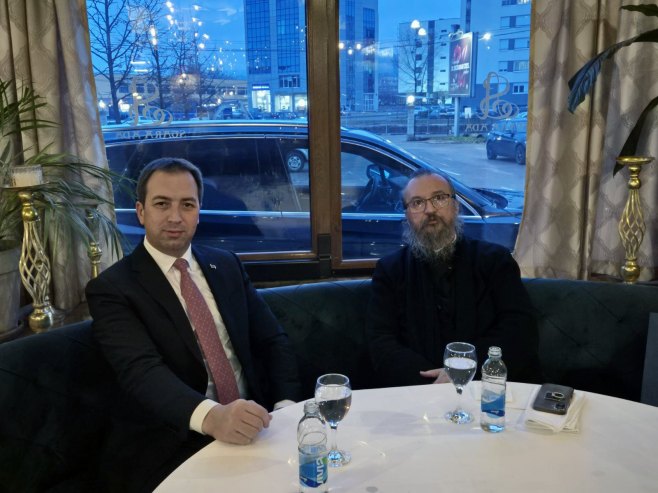 Goran Selak i episkop gornjokarlovački Gerasim - Foto: SRNA