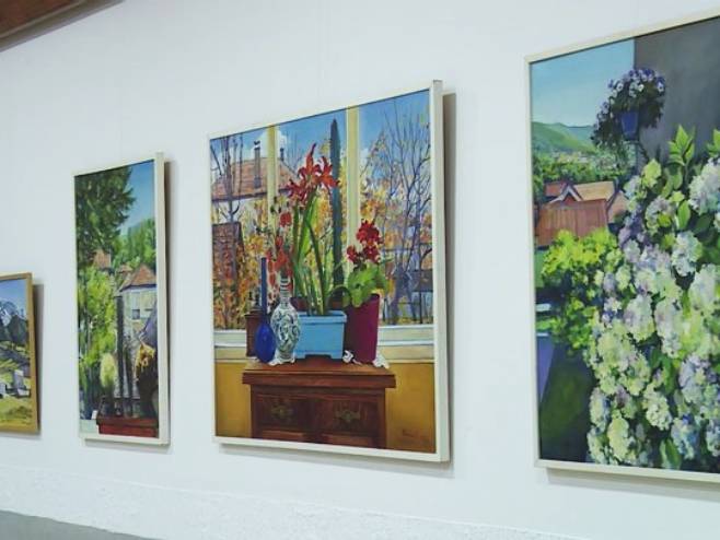 U okviru "Zime u Foči" otvorena izložba ruske slikarke Olge Kopeine (VIDEO)