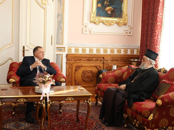 Dodik sa mitropolitom Јefremom (FOTO)