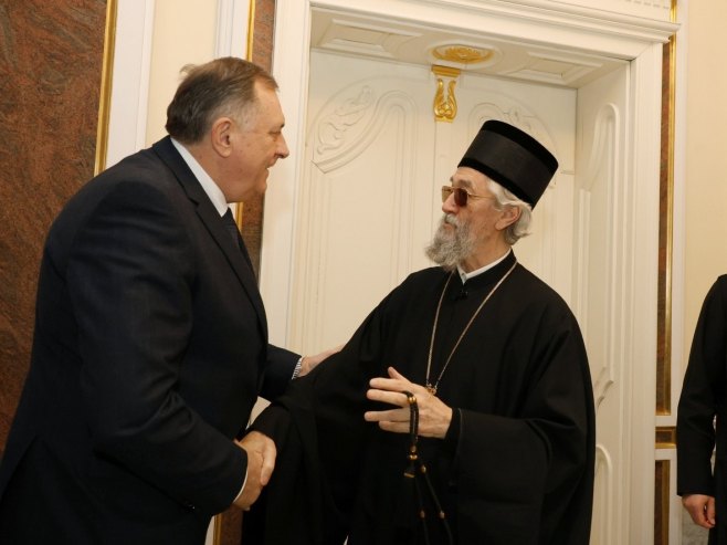 Dodik nakon sastanka sa mitropolitom Јefremom: Podržavamo izgradnju svih objekata koji su važni za SPC (FOTO)