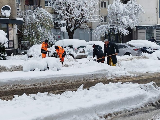 Bijeljina, snijeg - Foto: RTRS