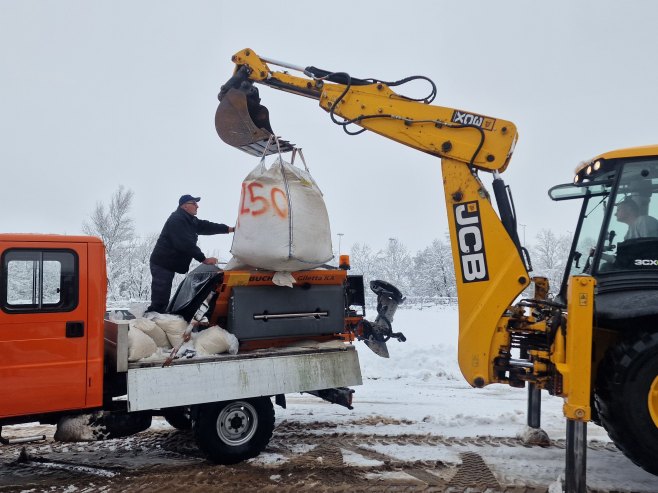 Brčko - čišćenje puteva - Foto: SRNA