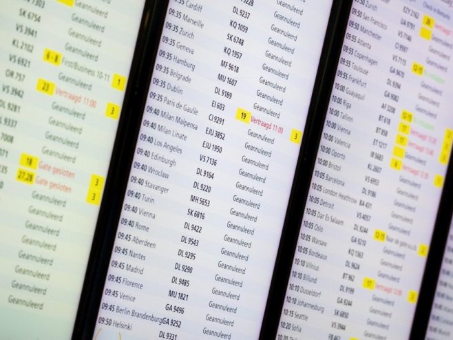 Skoro 100 letova otkazano na aerodromu Shiphol zbog zimske oluje