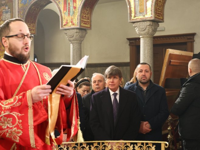Rod Blagojević na liturgiji u Banjaluci