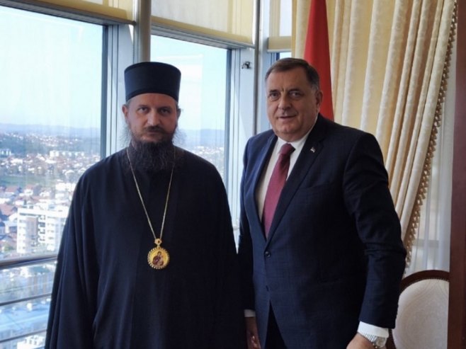 Dodik sa episkopom Sergijem: SPC kroz vijekove ostaje jedan od najčvršćih oslonaca našeg naroda