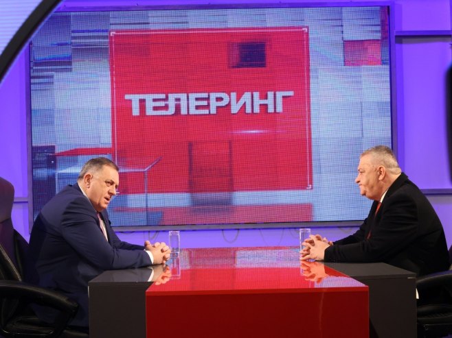 Milorad Dodik, gost emisije Telering - Foto: ZIPAPHOTO/Borislav Zdrinja