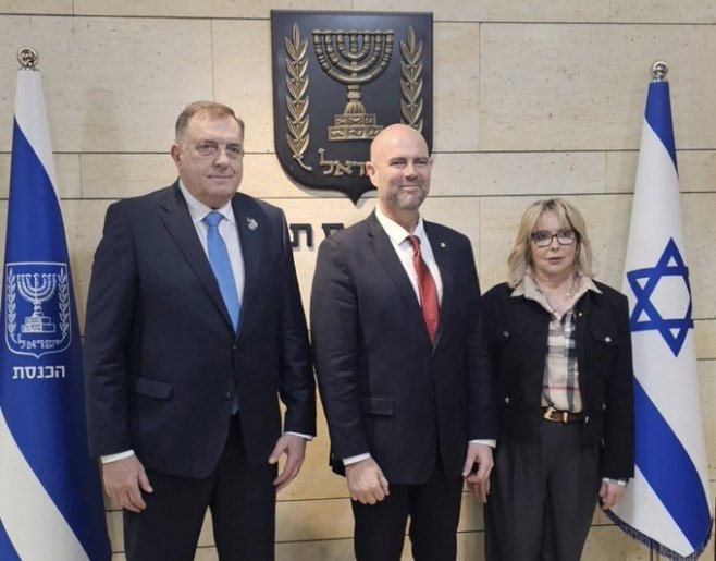 Sastanak s predsjednikom Kneseta Amirom Ohanom (foto: x.com/MiloradDodik) - 