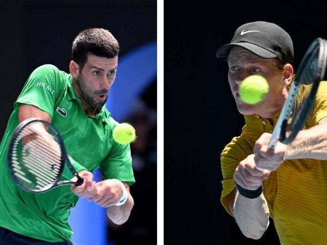 Đoković - Siner (foto: EPA/JAMES ROSS, EPA/LUKAS COCH) - 