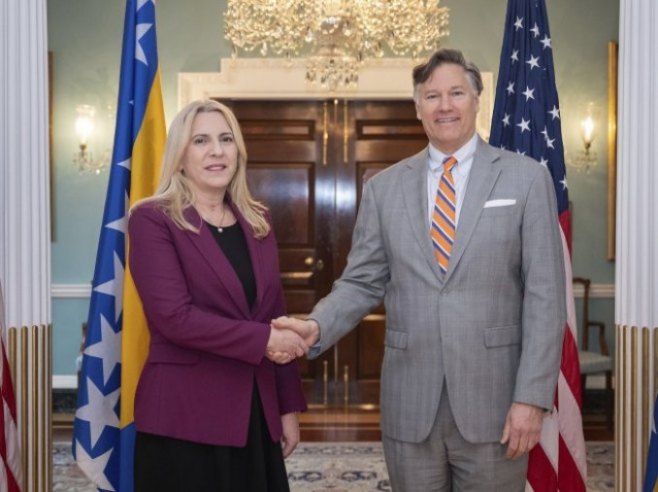 Cvijanović sa zamjenikom američkog državnog sekretara Kristoferom Landauom