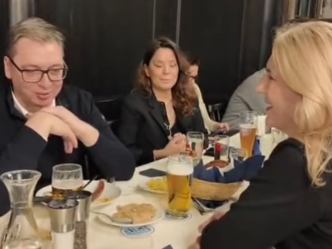 Cvijanović sa Vučićem u Minhenu (VIDEO)