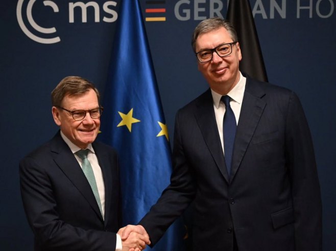 Vučić se u Minhenu sastao sa ministrom spoljnih poslova Njemačke Vadefulom