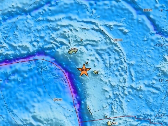 Zemljotres jačine 5,8 stepeni pogodio ostrva Santa Kruz