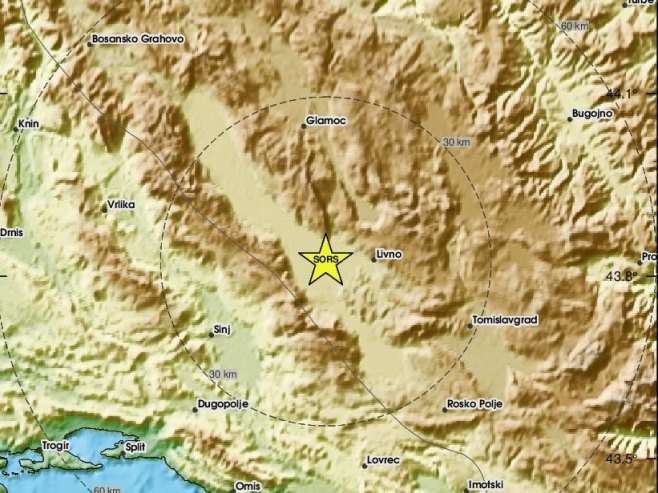 Zemljotres kod Livna