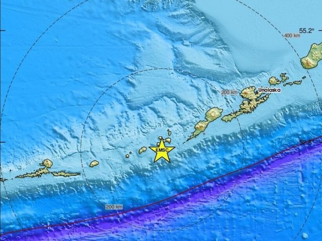 Јak zemljotres registrovan na Aljasci