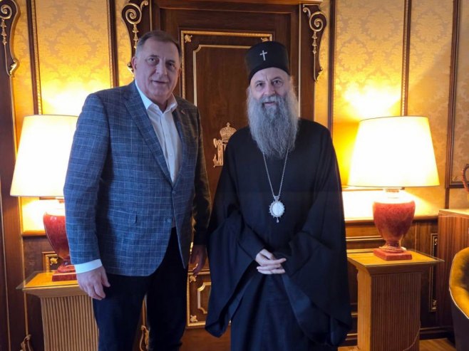 Dodik sa patrijarhom Porfirijem: SPC kroz vijekove čuvala naš identitet, sabornost i snagu