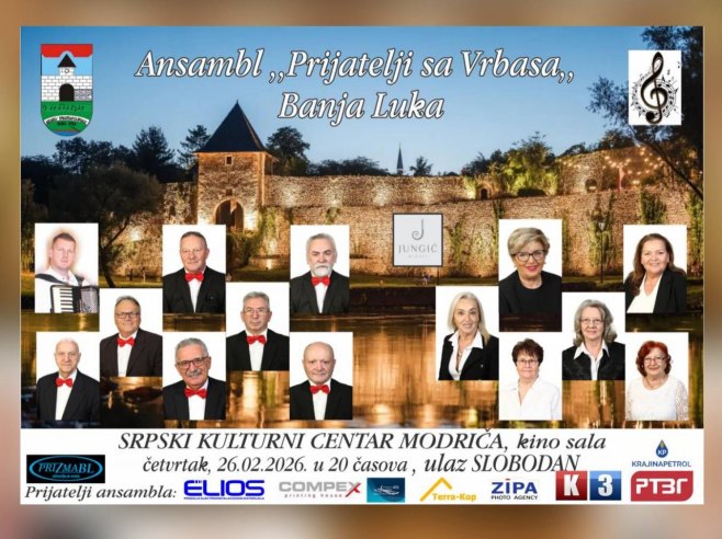"Prijatelji sa Vrbasa" najavili koncert u Modriči