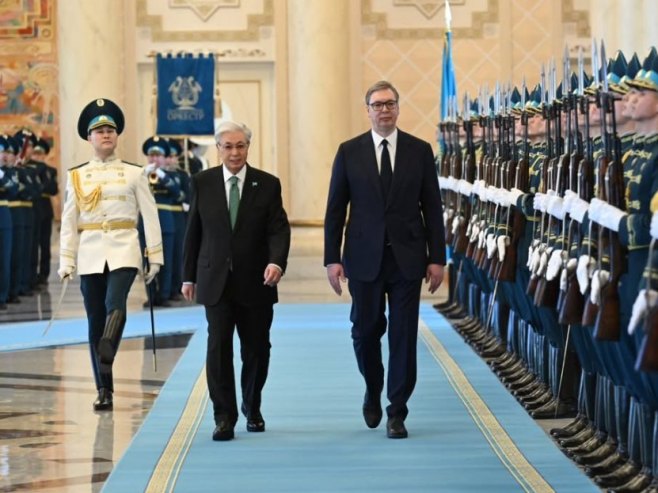 Tokajev uručio Vučiću Orden zlatnog orla, najviše odlikovanje Kazahstana