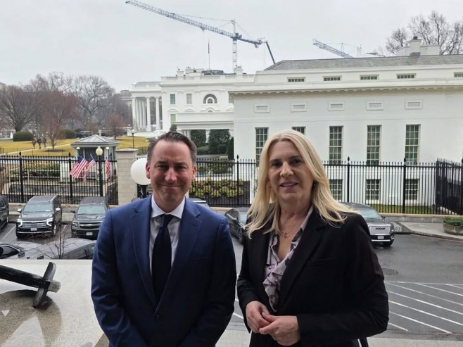 Cvijanović u Bijeloj kući sa DŽerodom Ejgenom, izvršnim direktorom Nacionalnog savjeta za energetsku dominaciju SAD