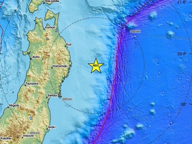 Zemljotresu Јapanu (foto: emsc.eu) - 