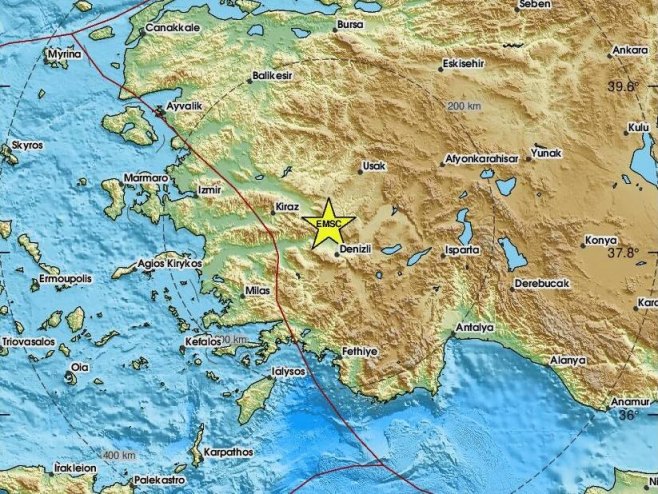 Zemljotres u Turskoj (foto: emsc.eu) Zemljotres u Turskoj (foto: emsc.eu) -