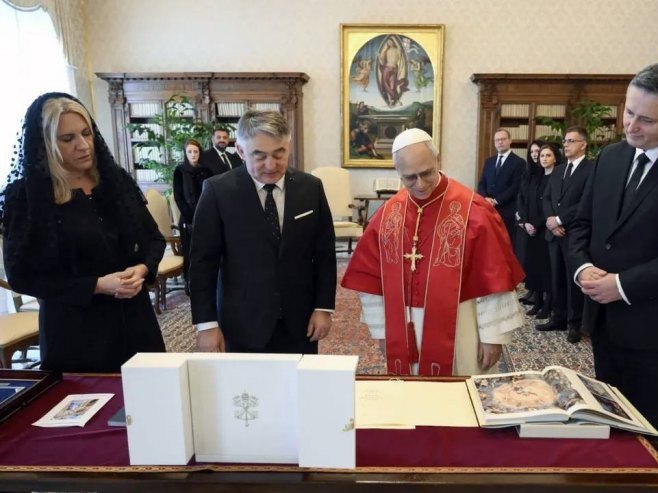 Članovi Predsjedništva BiH u Vatikanu sa papom Lavom