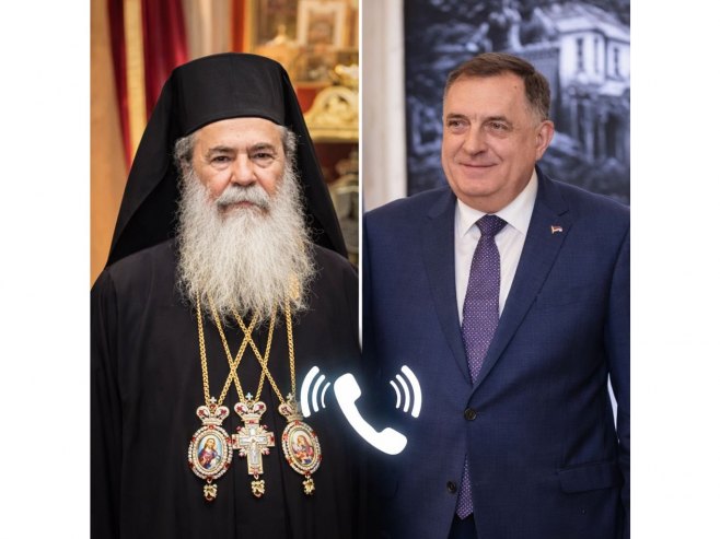 Dodik razgovarao sa patrijarhom jerusalimskim Teofilom III