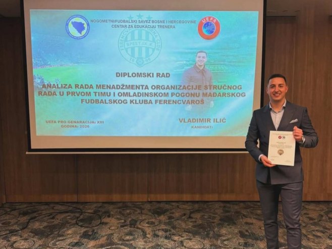 Vladimir Ilić najmlađi trener u Evropi sa UEFA pro licencom (VIDEO)
