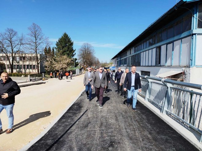 Otvaranje mosta u Česmi u narednih nekoliko dana; Dodik i Јanković obišli gradilište (VIDEO)